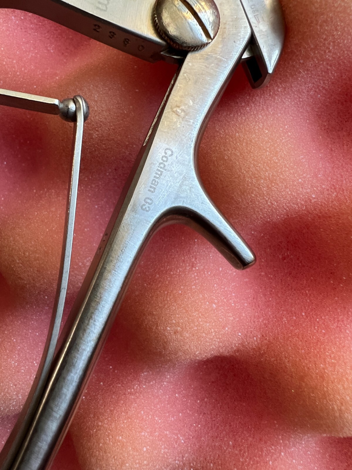 Codman CLASSIC 53-1524 Kerrison Rongeur, 2mm w/Up 40º, L8″ Cervical Use Only
