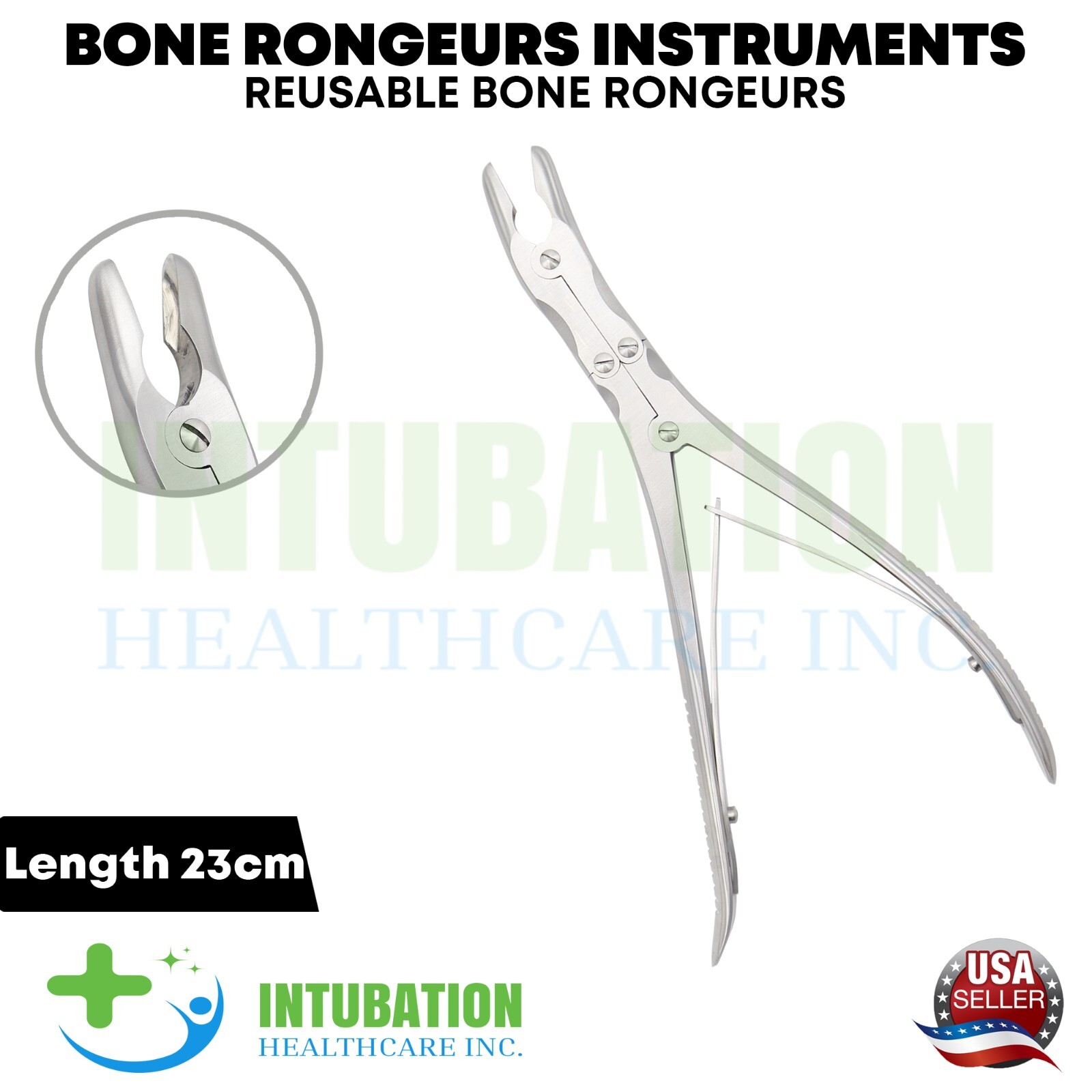 Bone Rongeurs 23cm Orthopedics Surgical Leksell Bone Rongeur 7mm Bite