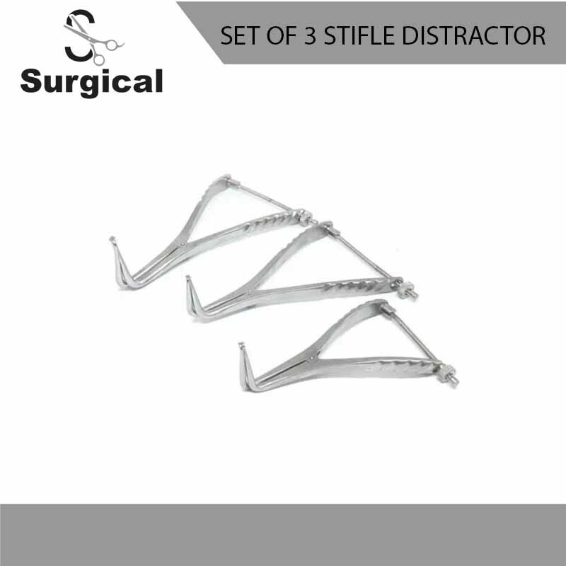 Set of 3 Stifle Distractor with Spinlock 13cm,19cm,21cm Orthopedic Instruments