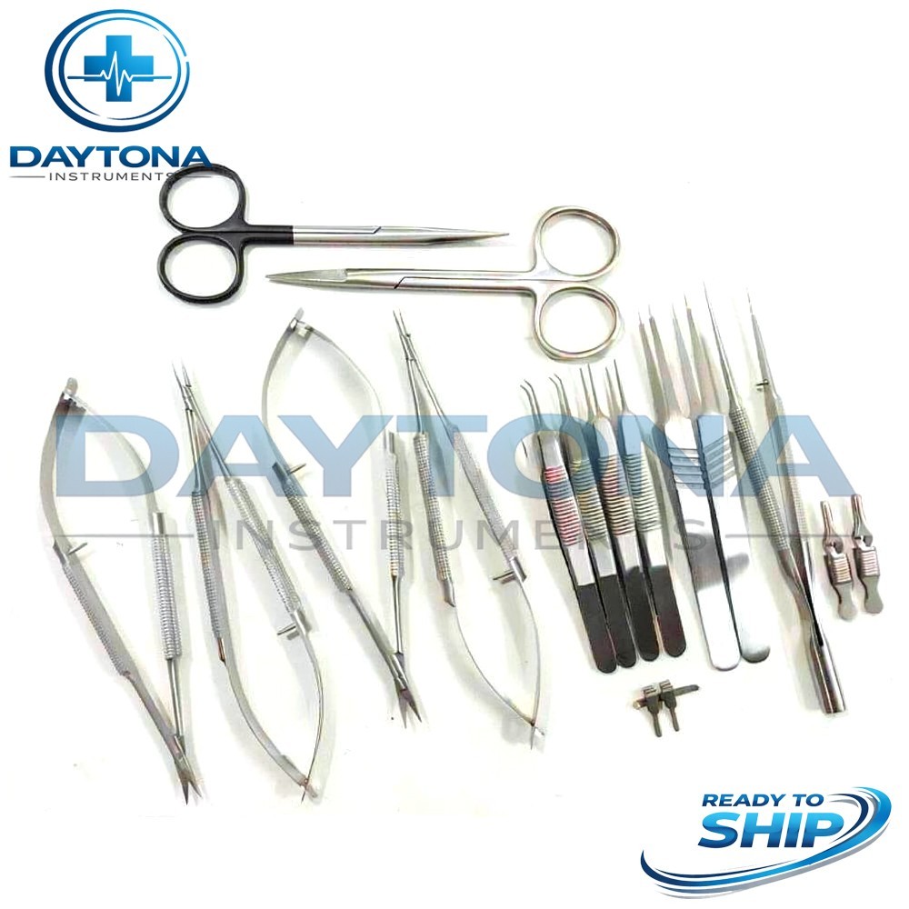 Hand Surgery Basic 17 PCS Set of Micro Surgical Instruments Stainless steel set