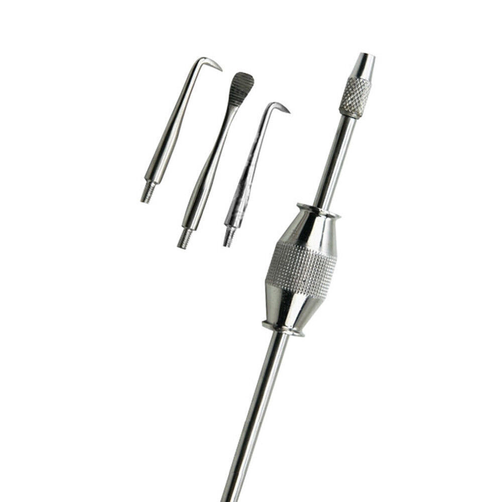 1 Set Dental Surgical Instrument Manual Crown Gun Remover With Attachments Tips