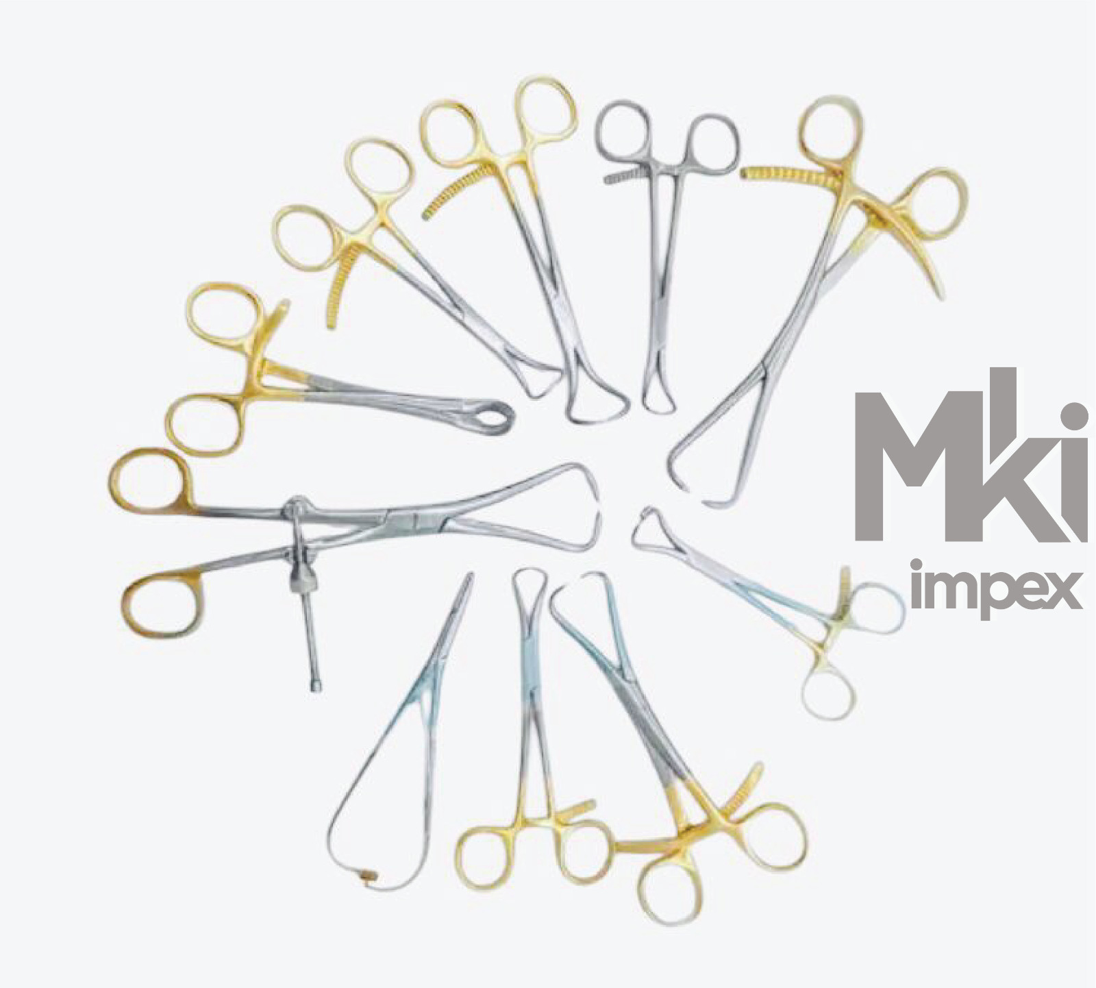 Bone Reduction Holding Forceps Gold Surgical Instruments Orthopedics 10 PCS Set