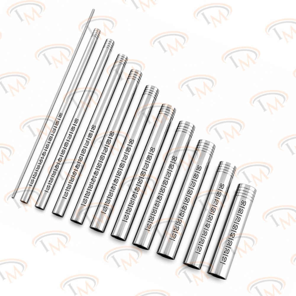 MIS Tubular Retractor Dilators + Neupsy Keys Silver 22-24 mm Surgery Instruments
