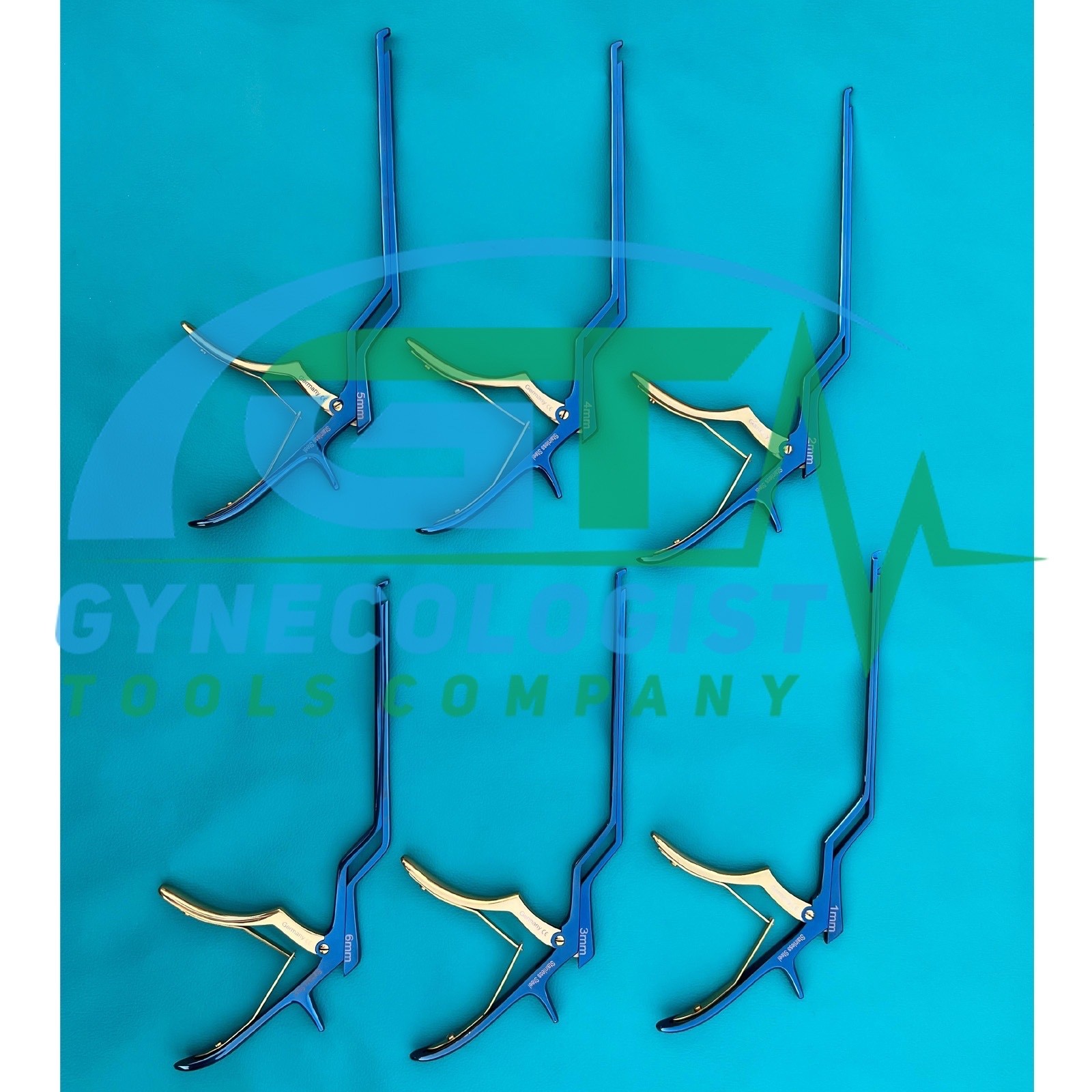 Kerrison Bayonet Bone Spine Rongeur, German Orthopedic Instruments Set of 6 PCs