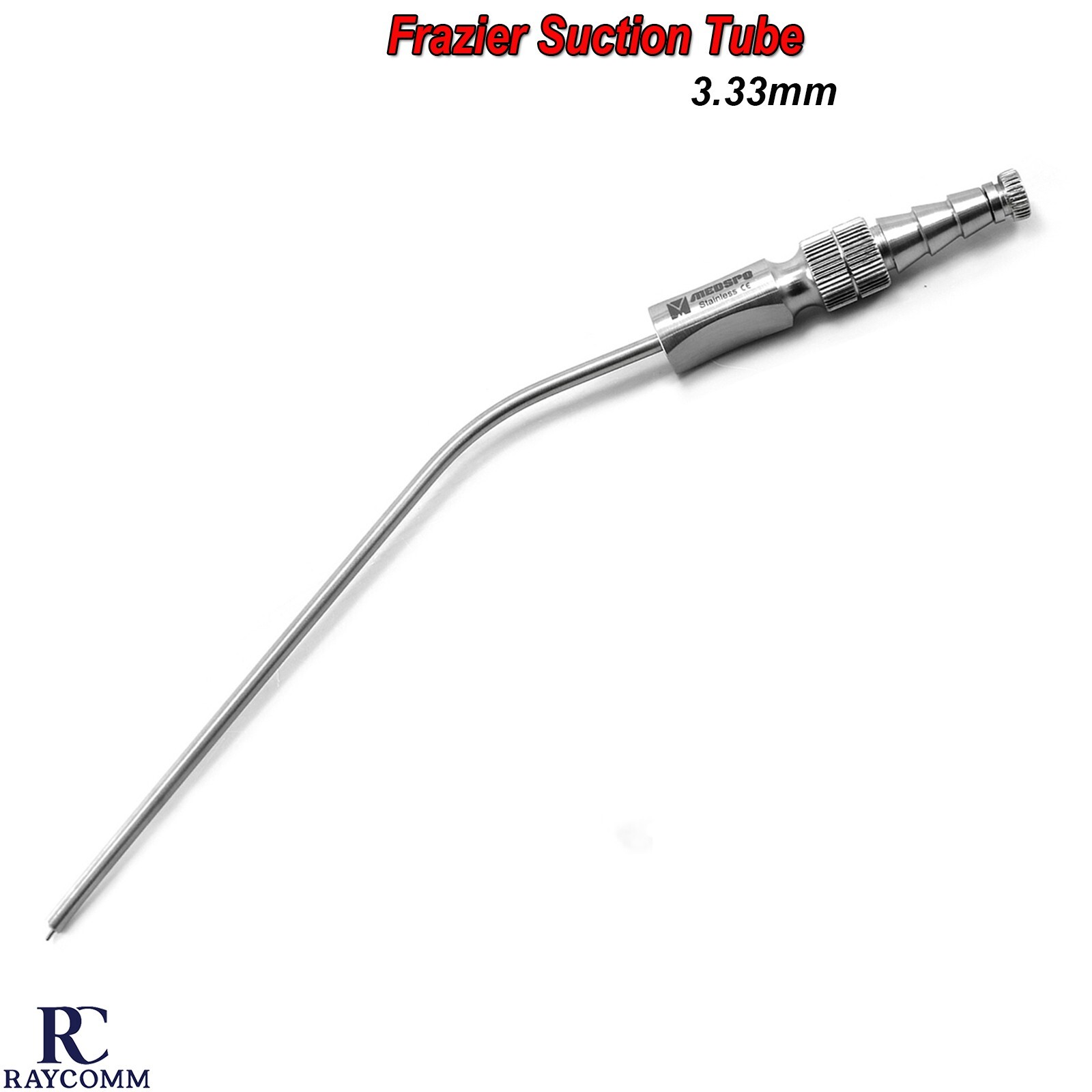 Frazier Suction Tube 3.33-mm Tubes Dental ENT Diagnostic Surgical Instruments