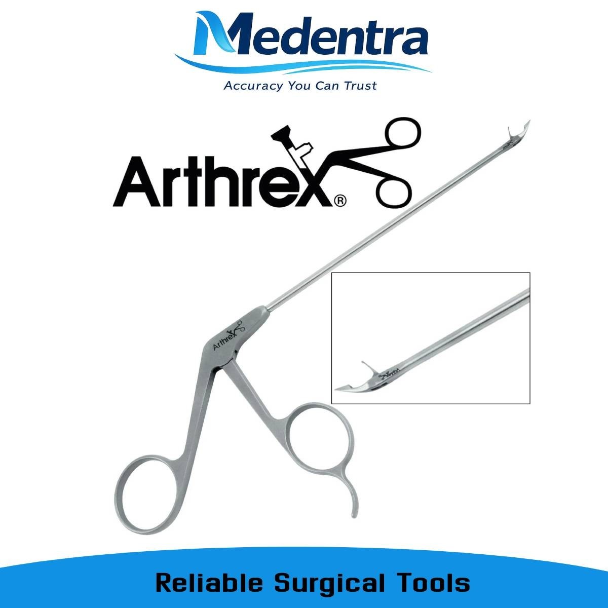 Arthrex AR-11890 BirdBeak Forceps 22° Up Tip 2.75mm Shaft Arthroscopy 6.25″