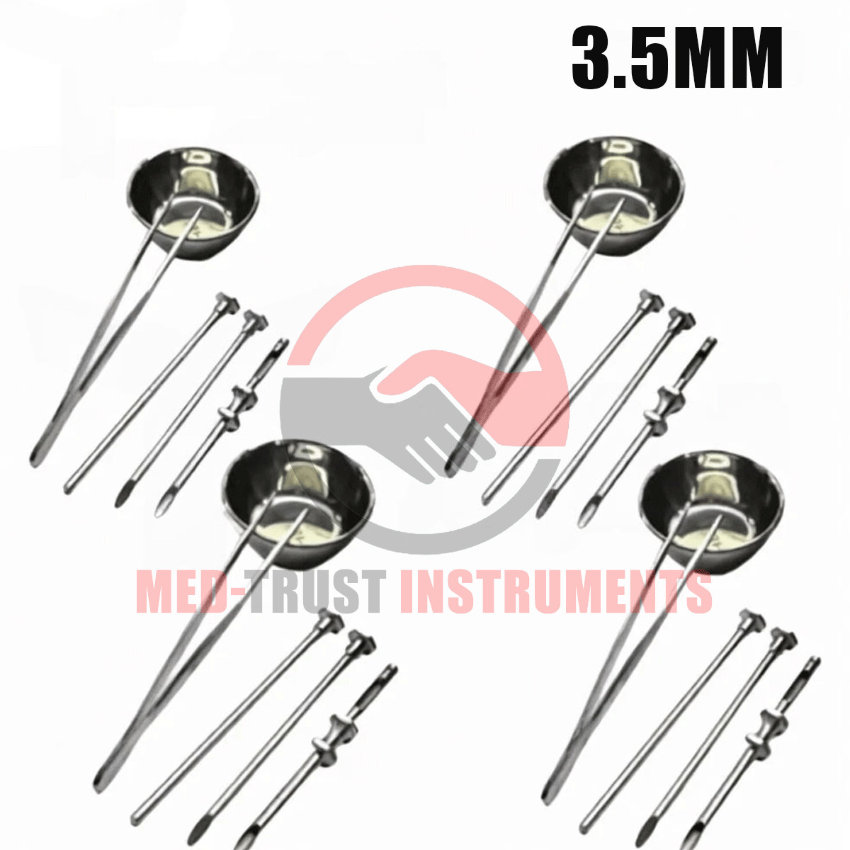 HRT Trocar 4 Kits 3.5mm Hormone Replacement Pellet Insertion Trocar Set