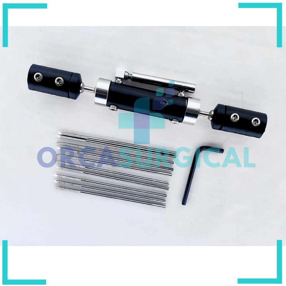 AO External Fixator 5.0mm Schanz Pins & Key 12 Pcs Set