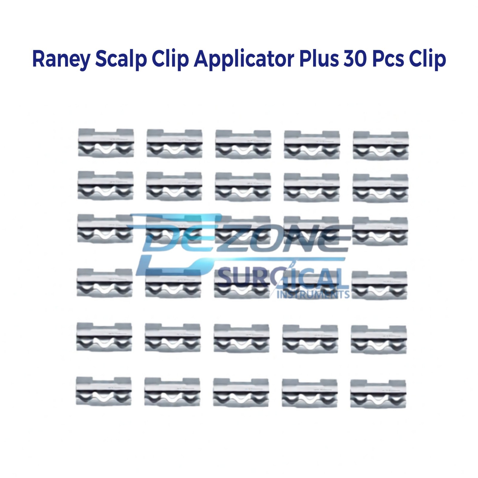 Raney Scalp Clip Applicator Plus 30 Pcs Clip Surgical Instruments Premium Set