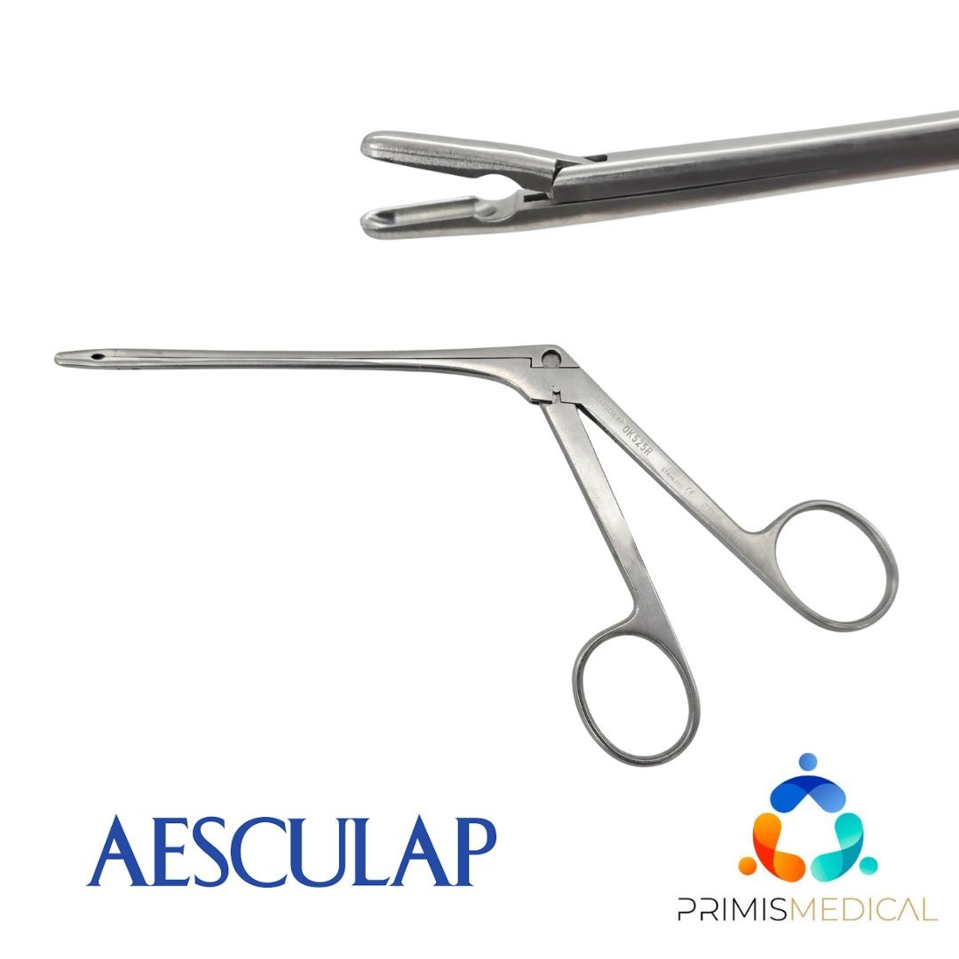Aesculap OK525R Takahashi Rongeur Ethmoid Forceps Straight 3mm Oval Jaws 7-1/4″