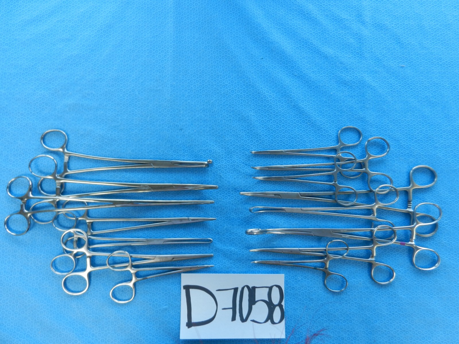 D7058 Jarit Pilling Weck V. Mueller Surgical Forceps Lot of 15 12-26cm