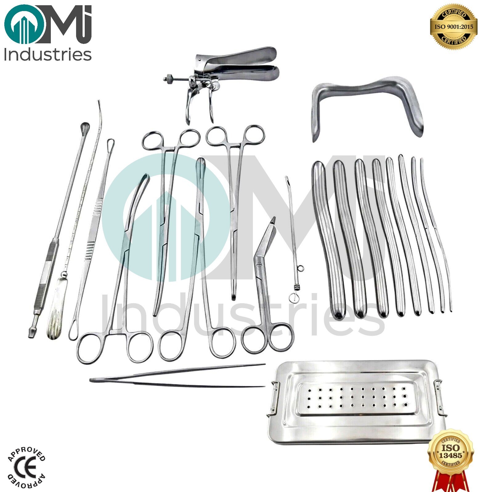 Dilation and curettage Instruments Set of 21 Pieces Gynecology Instrument Set