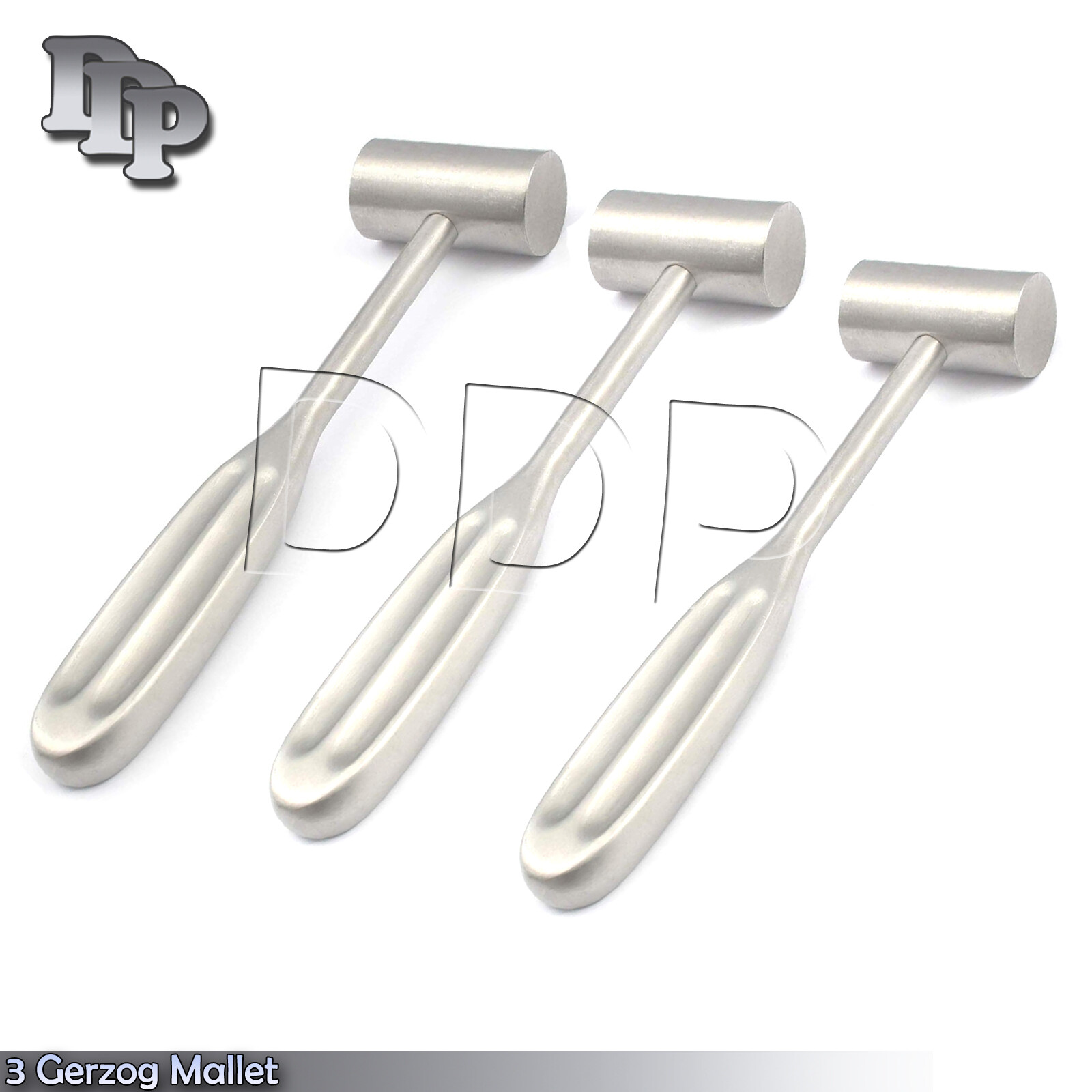 3 Gerzog Mallet Orthopedic Surgical Instruments 7.50″ (19.1cm) HEAD 8.00 OZ