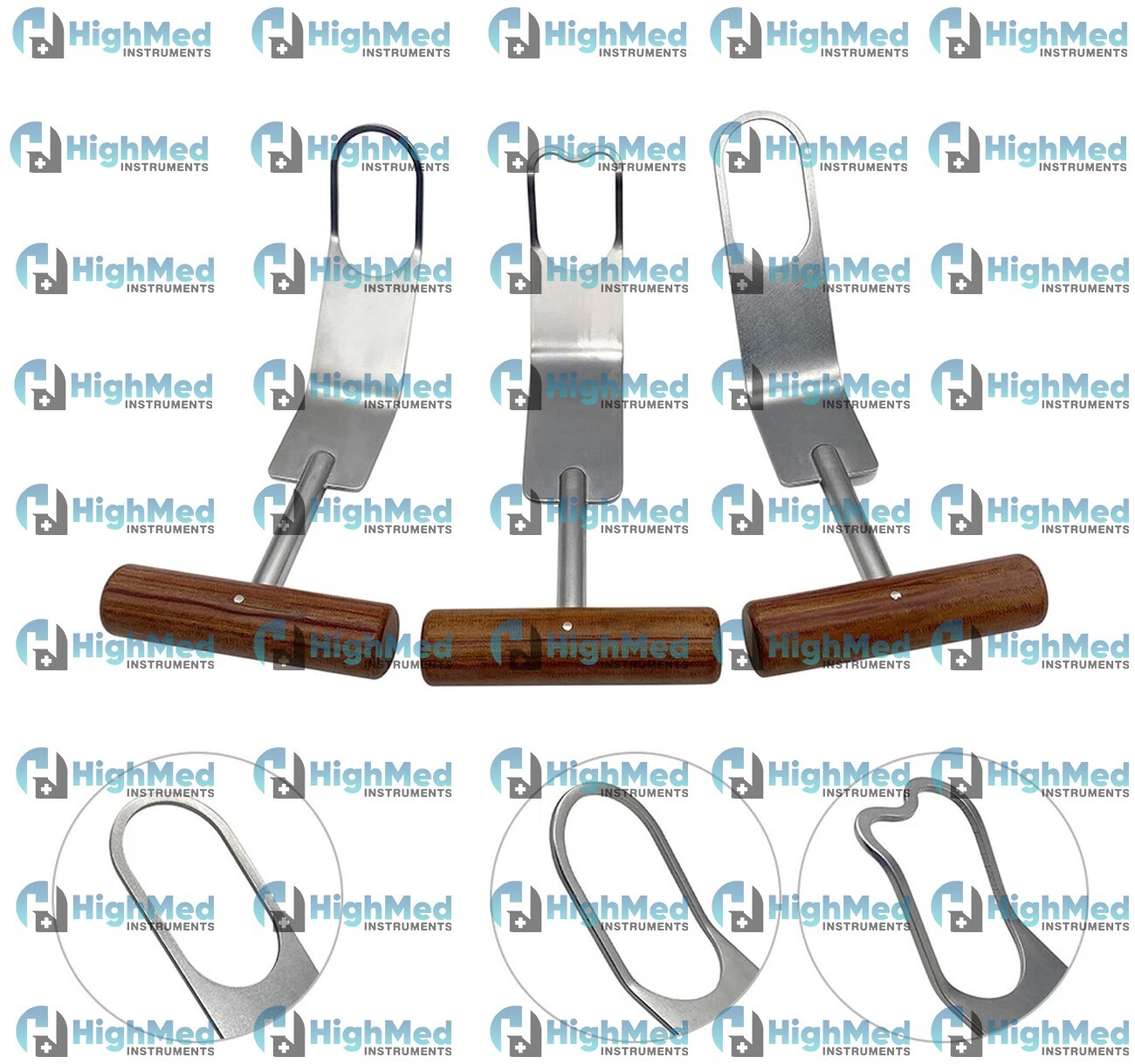 3-Pcs Fukuda Humeral Head Bone Retractor Orthopedic Surgical Instrument