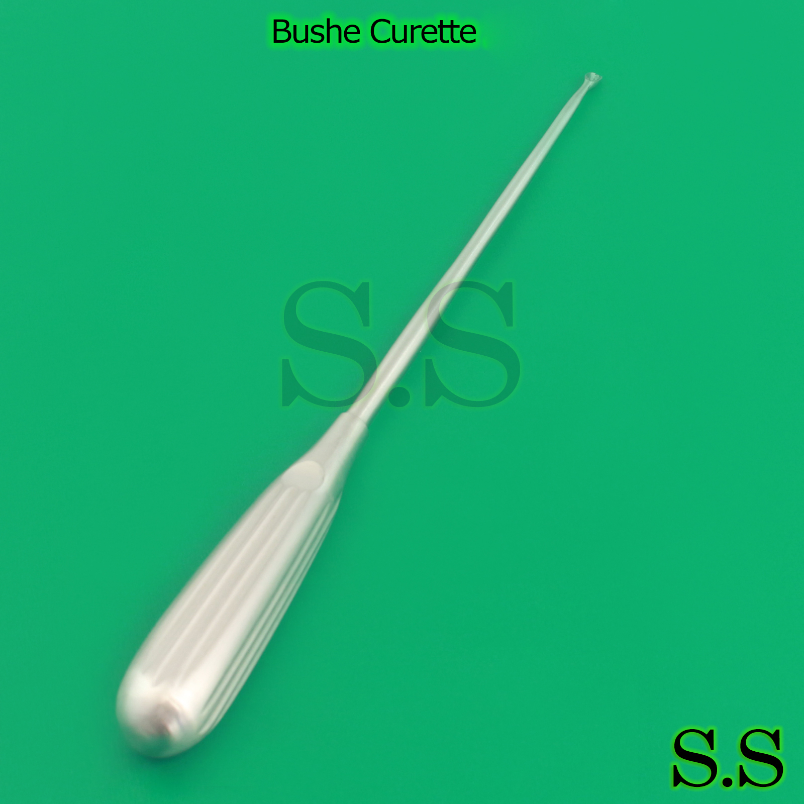 Bushe Curette 25cm + 4mm Surgical Instruments