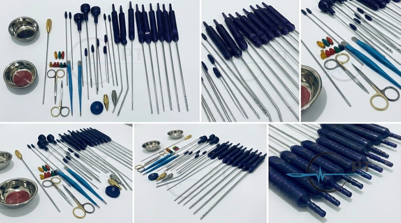 Liposuction Cannulas Set For Face and Neck Surgery Of 40 Pcs Surgical kit