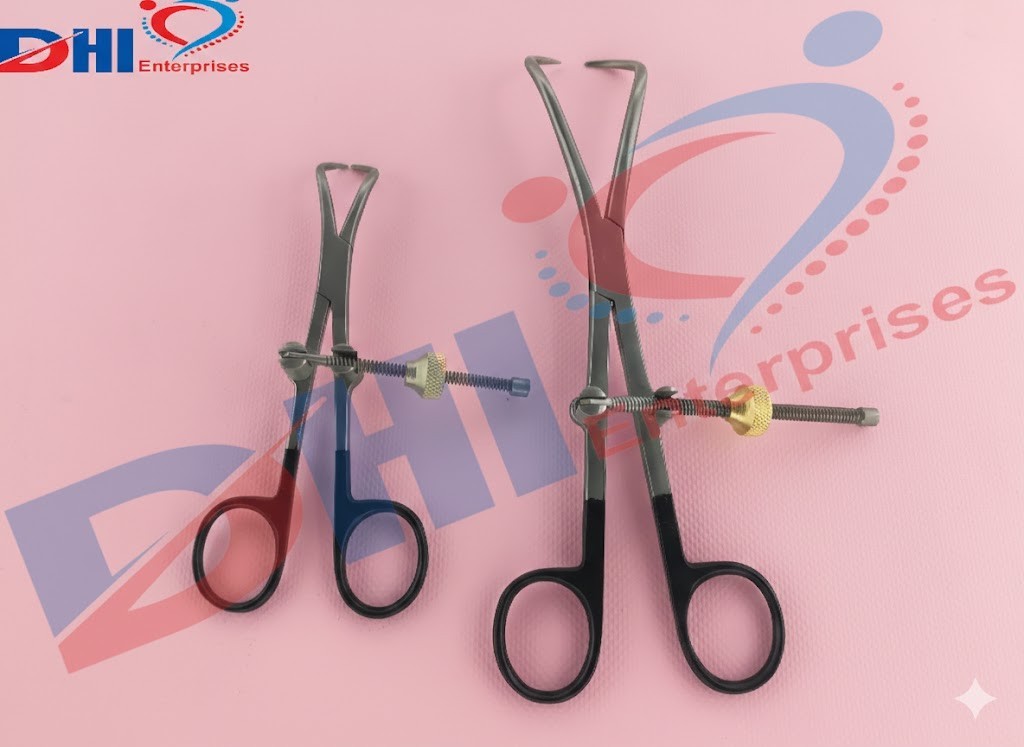 Bone Reduction Forceps with Fixation screw orthopedic instrument 2 Pcs by DHI