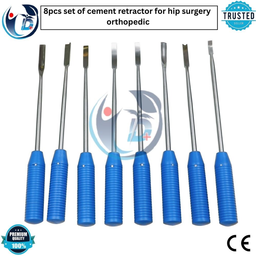 8pcs Set of Cement Retractor Hip Surgery Orthopedic Instrument