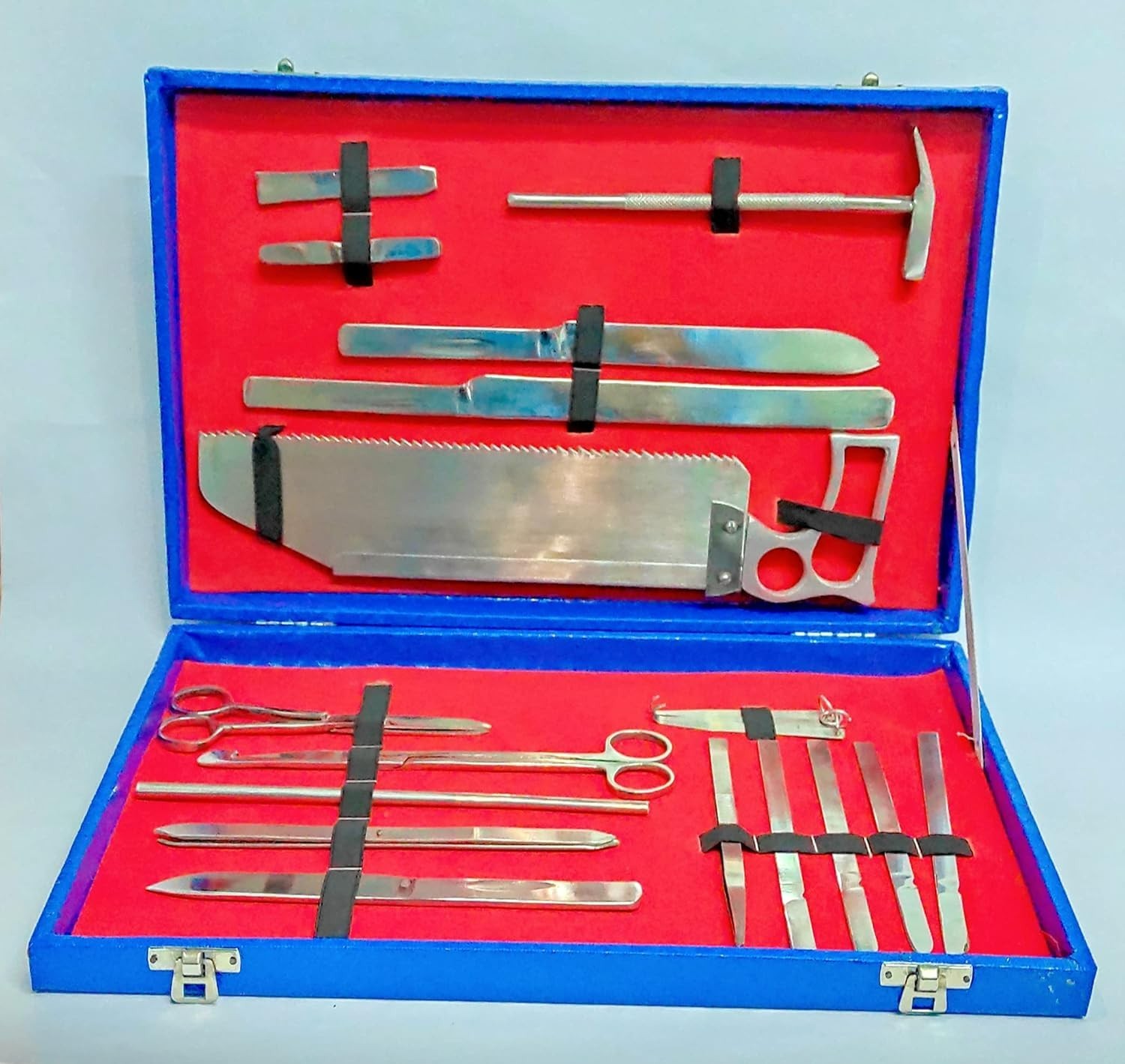 Top new Post Mortem Instrument Set / Autopsy / Dissection Kit Anatomy 19Pcs