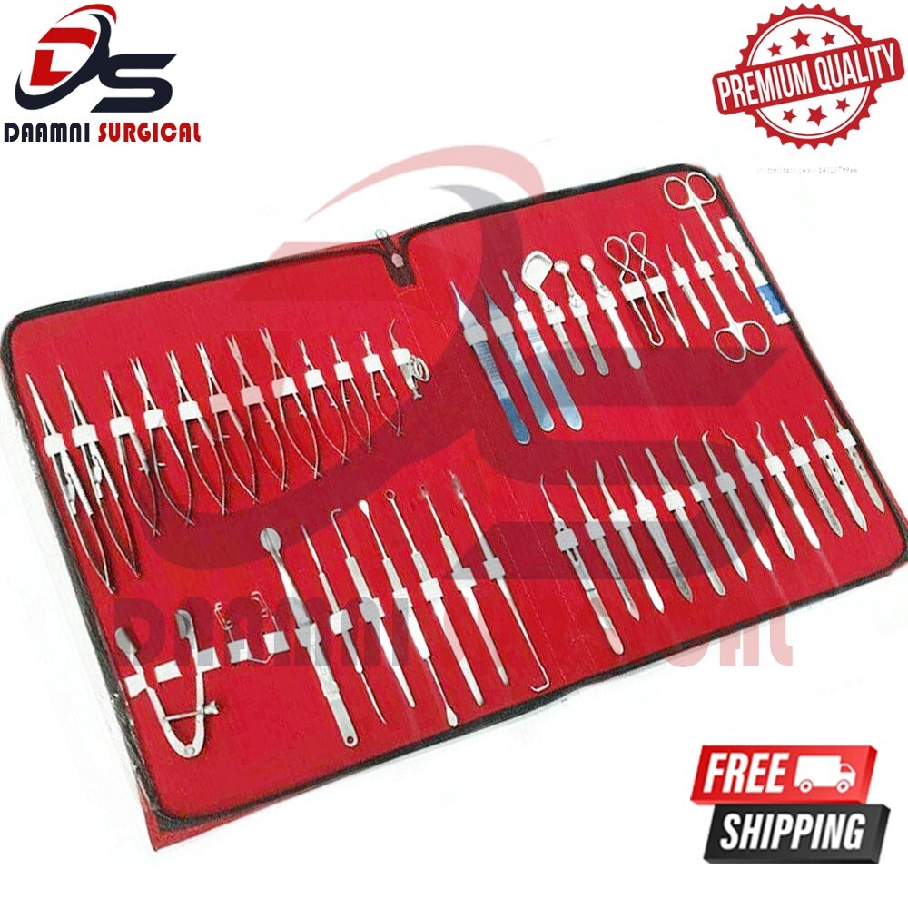 Ophthalmic Eye Micro Surgery 46Pcs Surgical Instruments Set Complete Surgery Kit