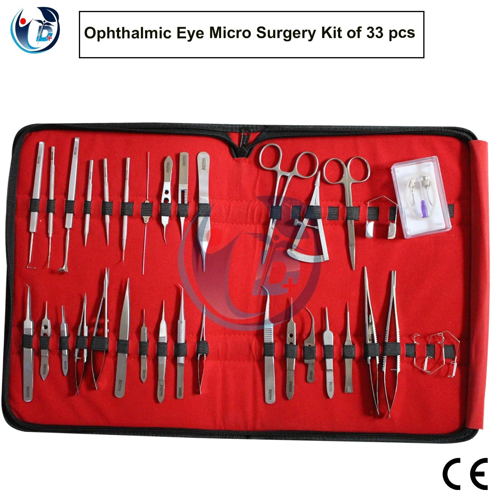 Ophthalmic Eye Micro Surgery Kit of 33 pcs Surgical Instruments SET Kit