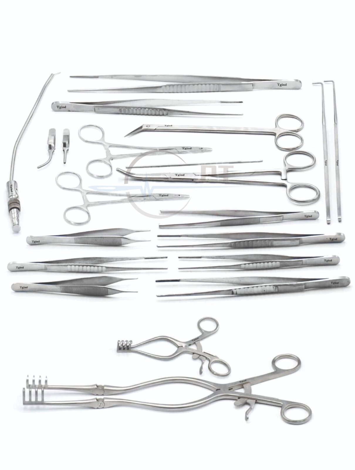 Micro Vascular & Cardiovascular Surgery Instruments Set 21 Pcs Clamps Scissors
