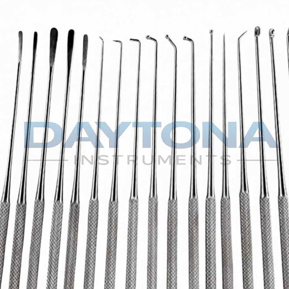 Rhoton Micro Dissector Expanded Set 20 Pcs Neurosurgery Instruments Surgical Kit