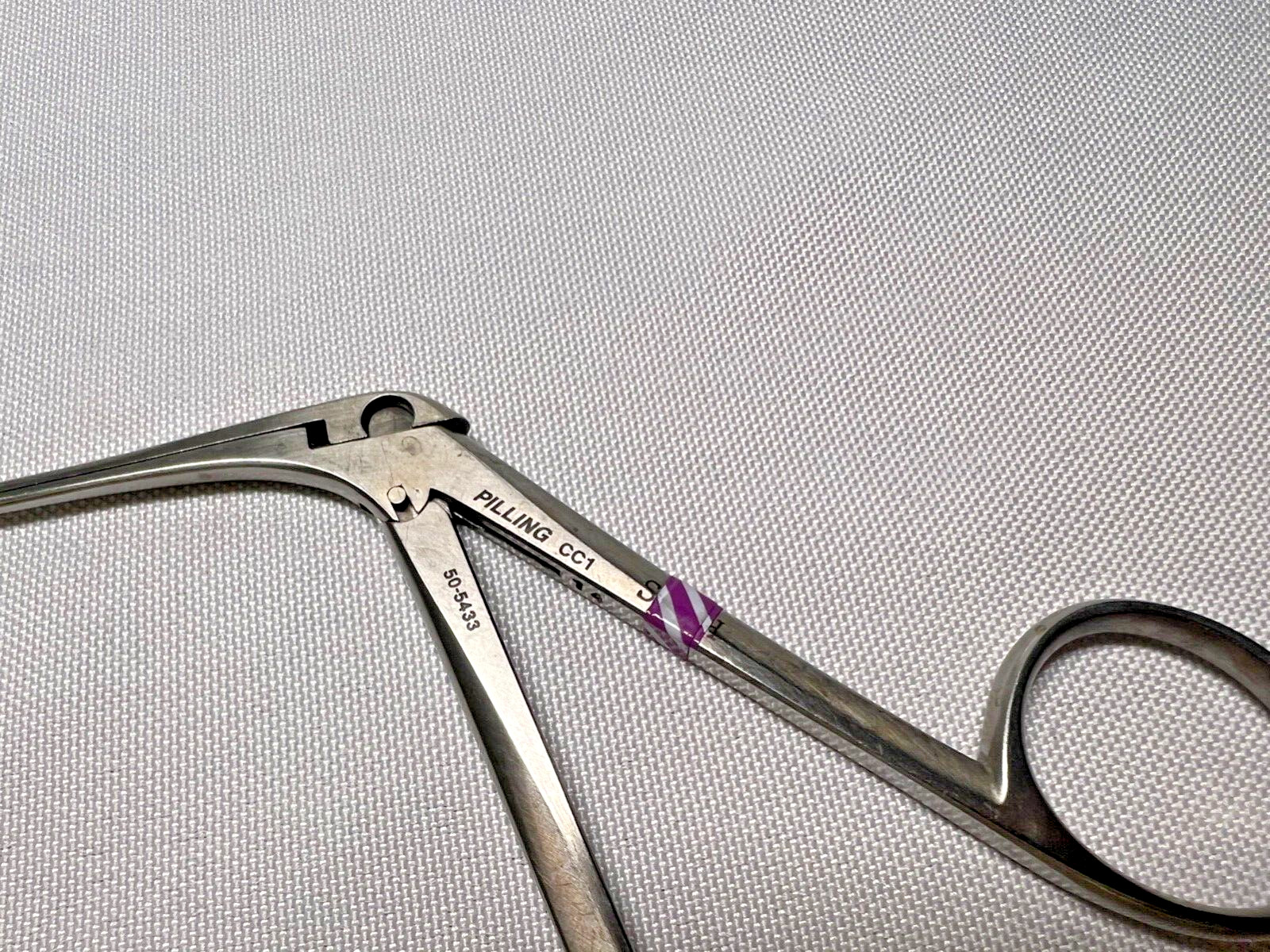 pilling 50-5433 Jackson Single-Action Alligator Grasping Forceps, Serrated Jaws