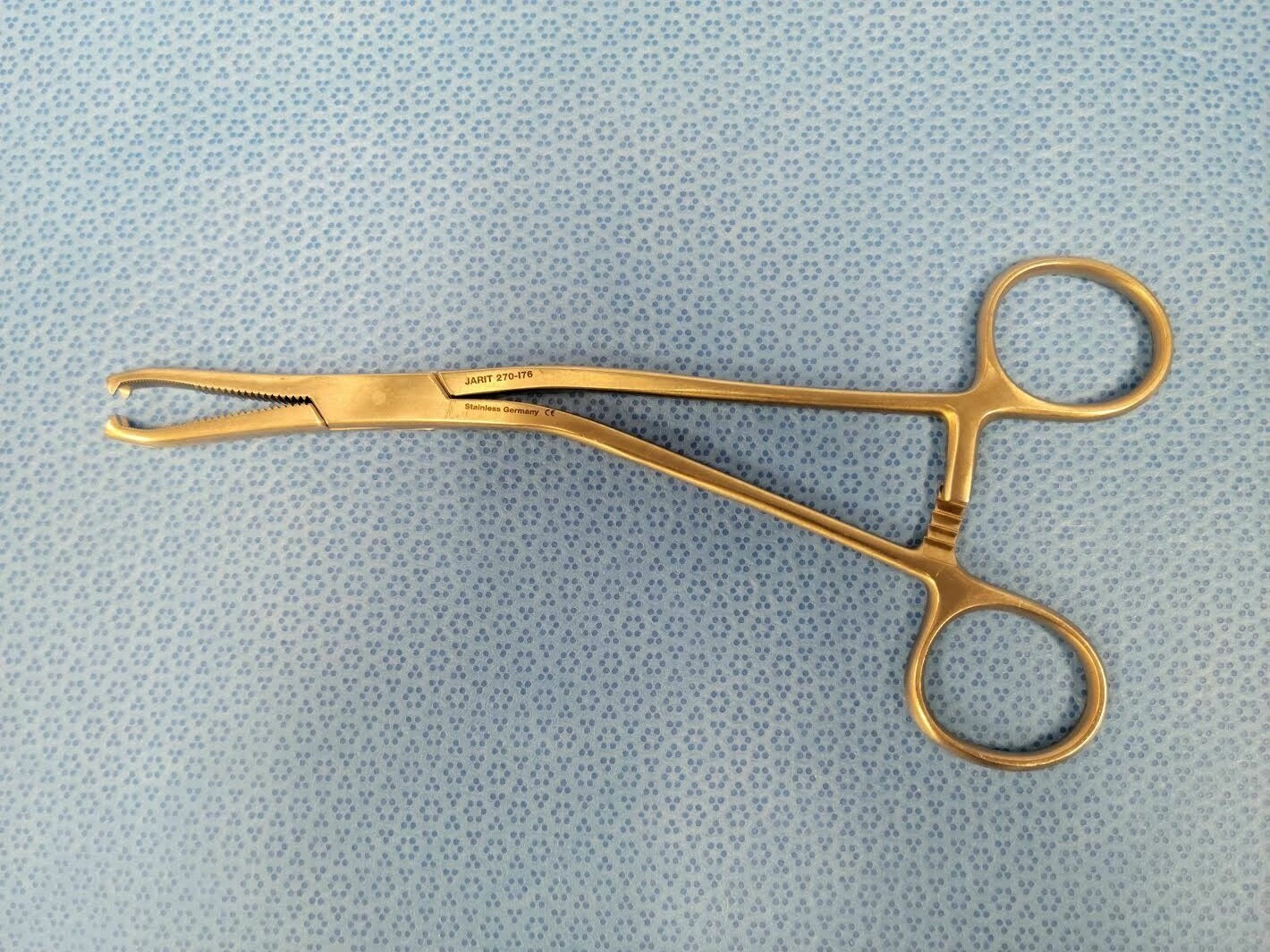 Jarit 270-176 Surgical 7 1/2″ Angled Dingman Cartilage Clamp Orthopedics