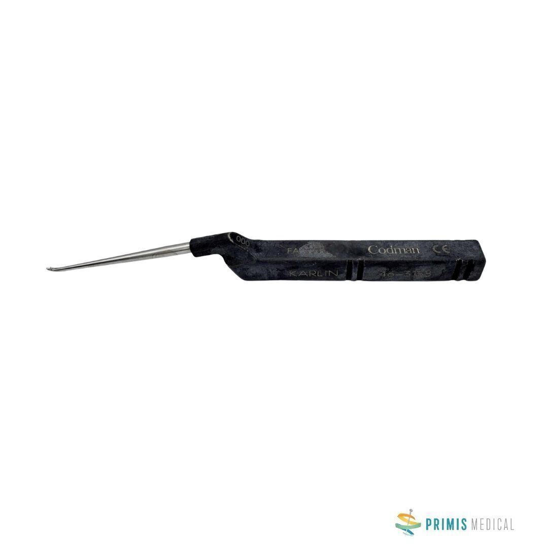 Codman 46-3156 Karlin Cervical Curette 0 Microdiscectomy Froward Angle 8-3/8″