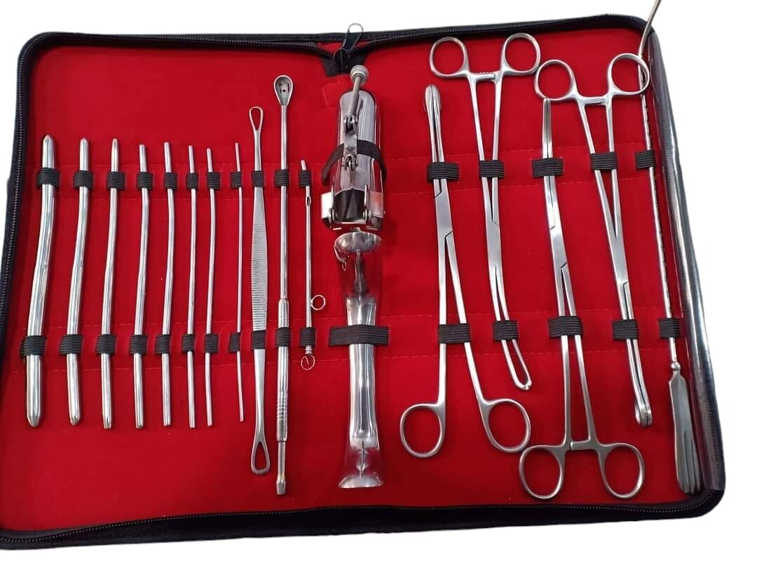 Basic Gynaecology Dilatation and Curettage DNC Kit Surgical Instruments Set