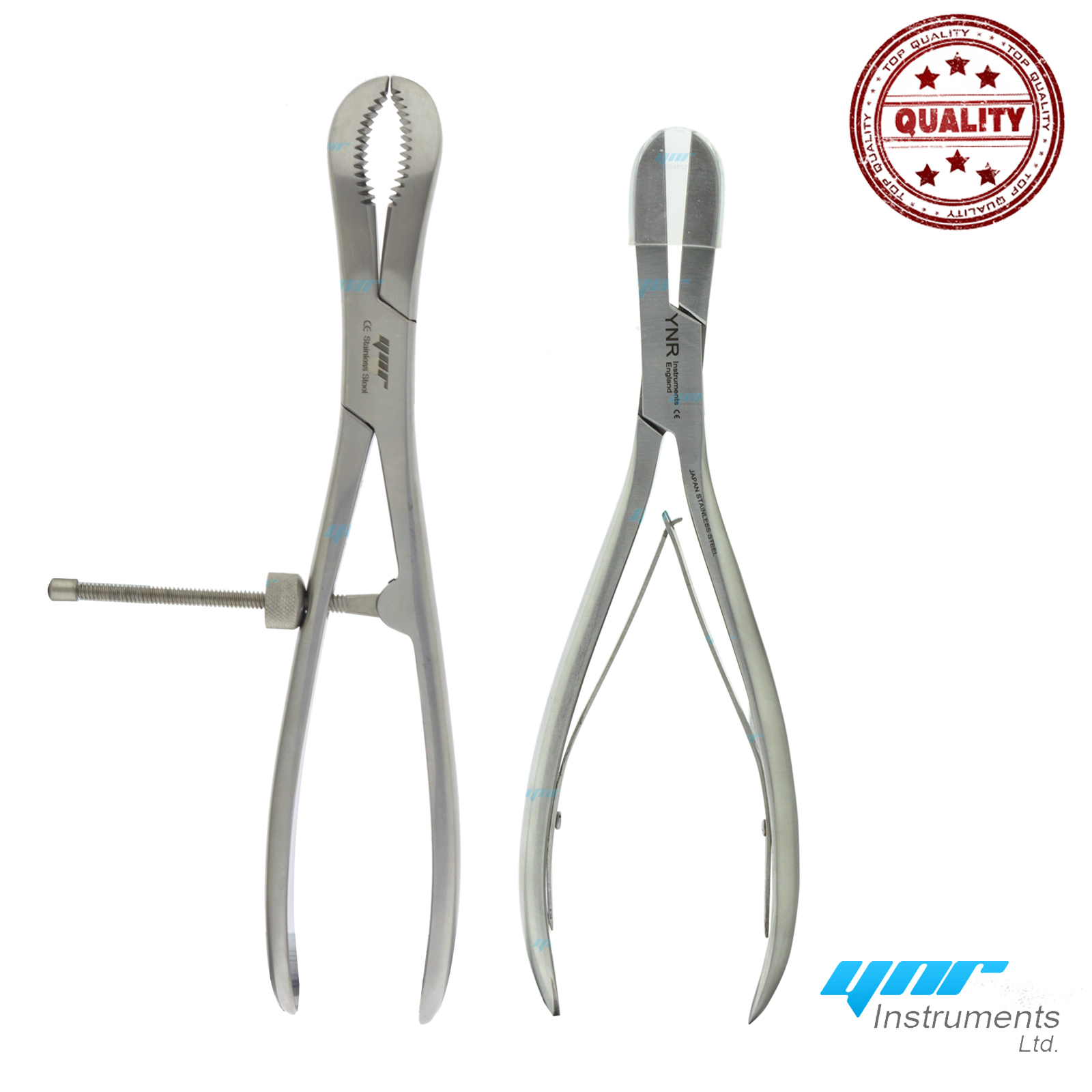 YNR Set Liston Bone Cutter 9″ Reduction Centering Bone Holding Forceps 9.5″