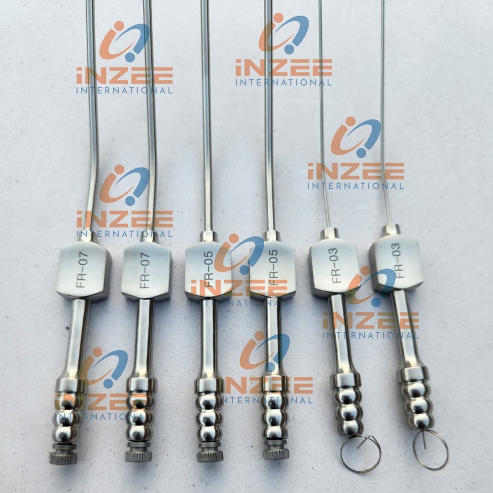 New Fukushima Teardrop Suction Tube Fr 3,5,7 Medium & Large 12 PCs Set Surgical