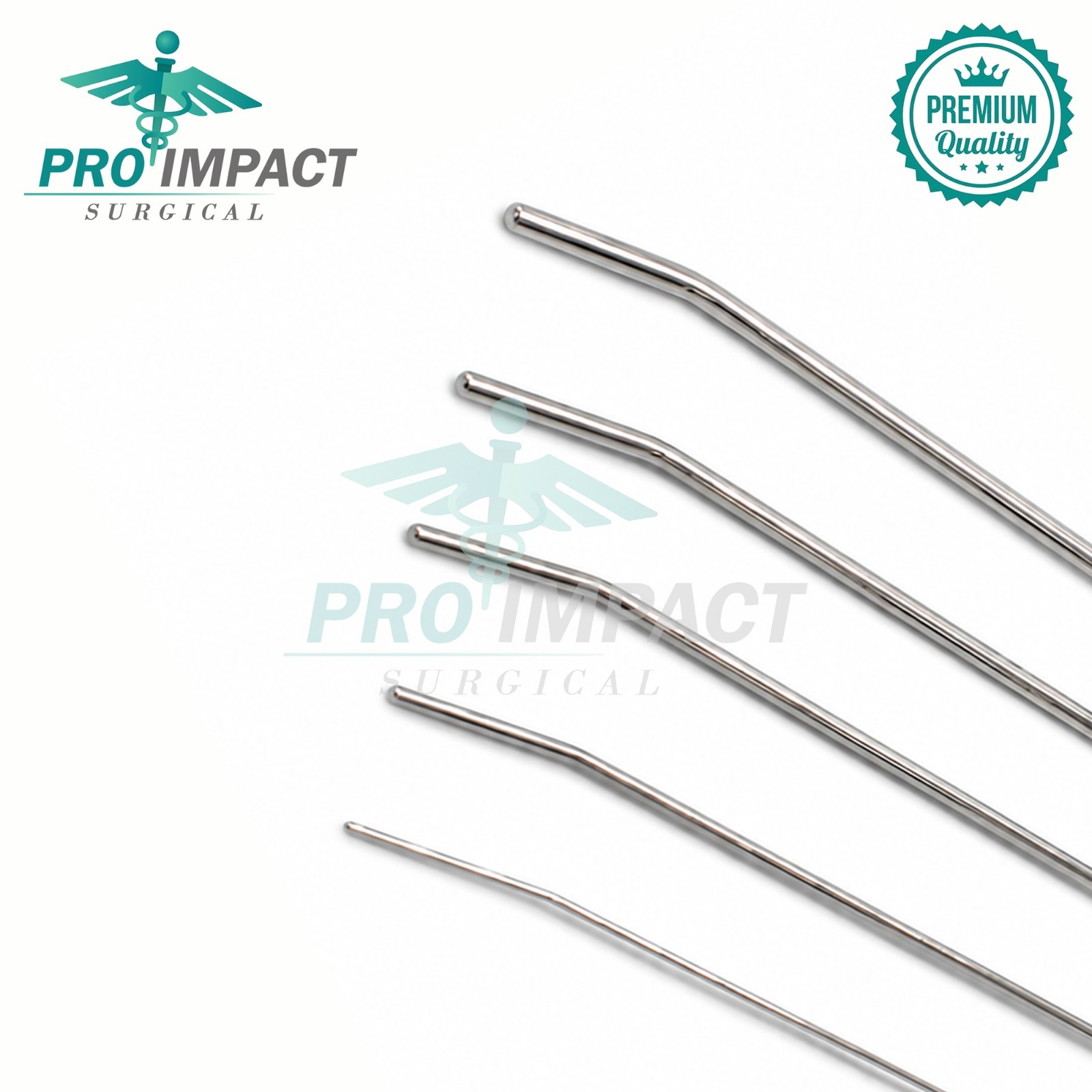 Mini Cervical Uterine Dilator Set With Interchangable Handle 1, 1.5, 2, 2.5, 3mm