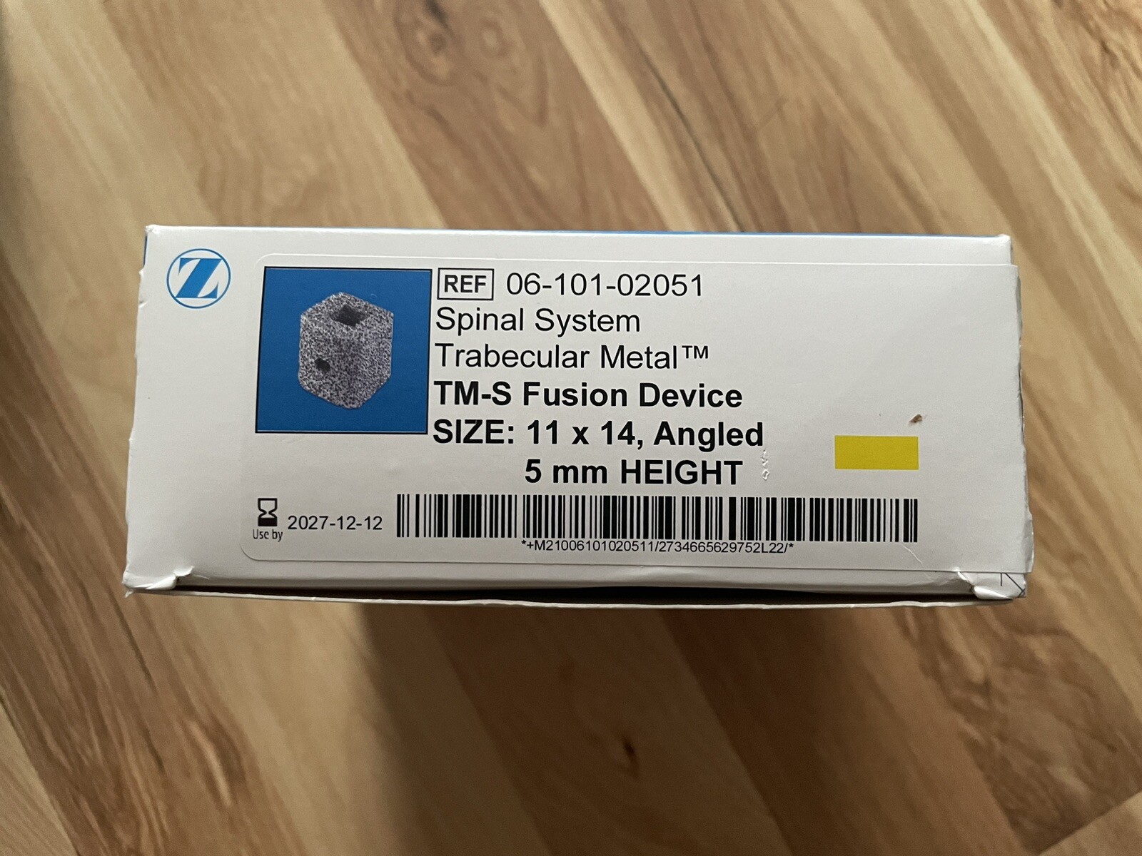 Zimmer Biomet Spinal System Trabecular Metal TM-S Fusion Device 11X14 Angled