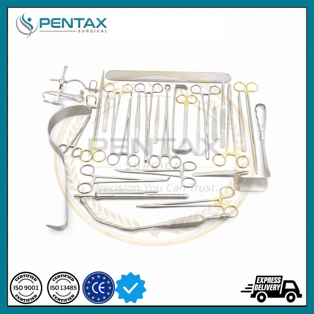 New Basic Laparotomy Set Surgical Instruments Surgery Medical Abdominal