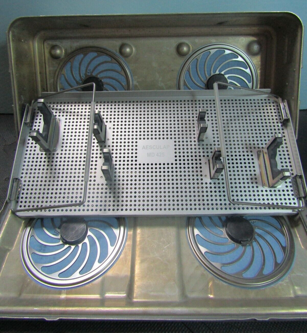 AESCULAP JM489 JM441 MD 425 Sterilization Container Surgical Instrument Case