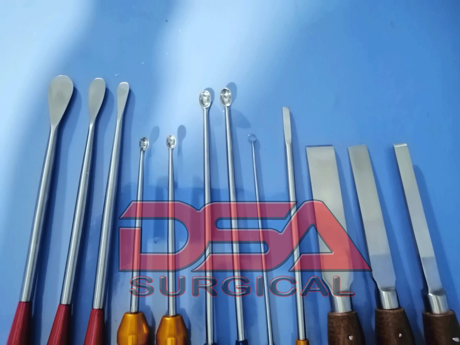 11Pcs Set Of Spoon Chisel,Ring scalar &Cobb Elevator Orthopedic Spine Instrument