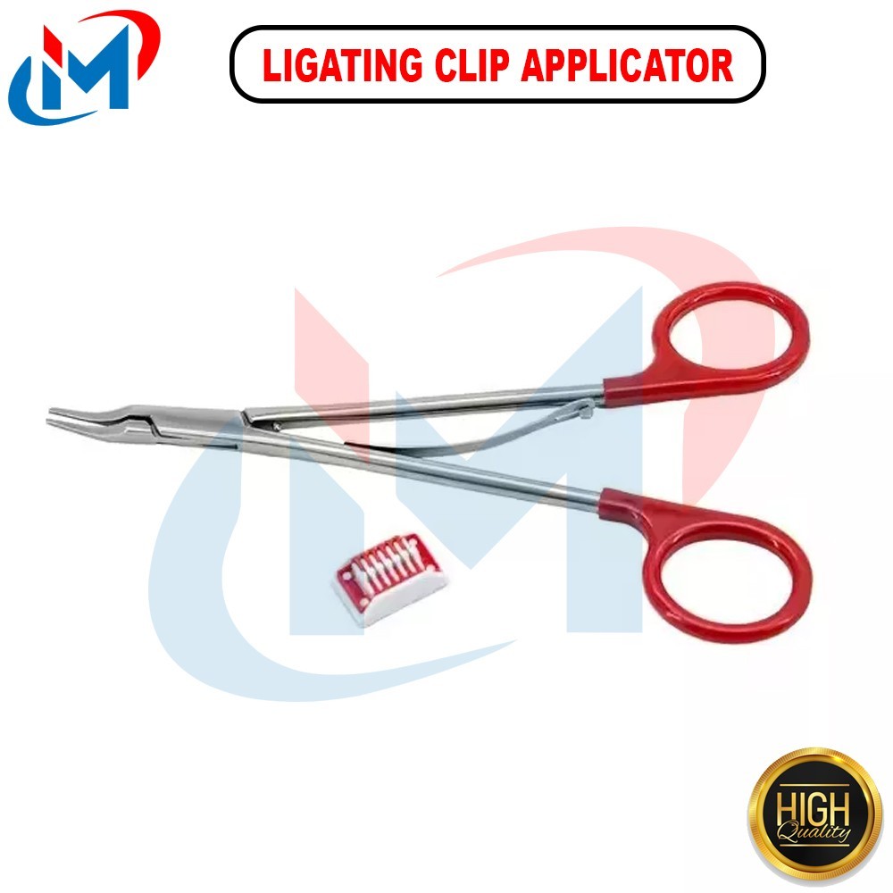 Open Surgical Ligating Clip Applicator SET OF 10 PCS Surgical Polymer Ligating