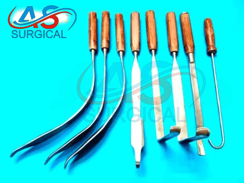 Hip Retractor Bone Hook Orthopedic Surgery Instruments Set Of 8 Pcs