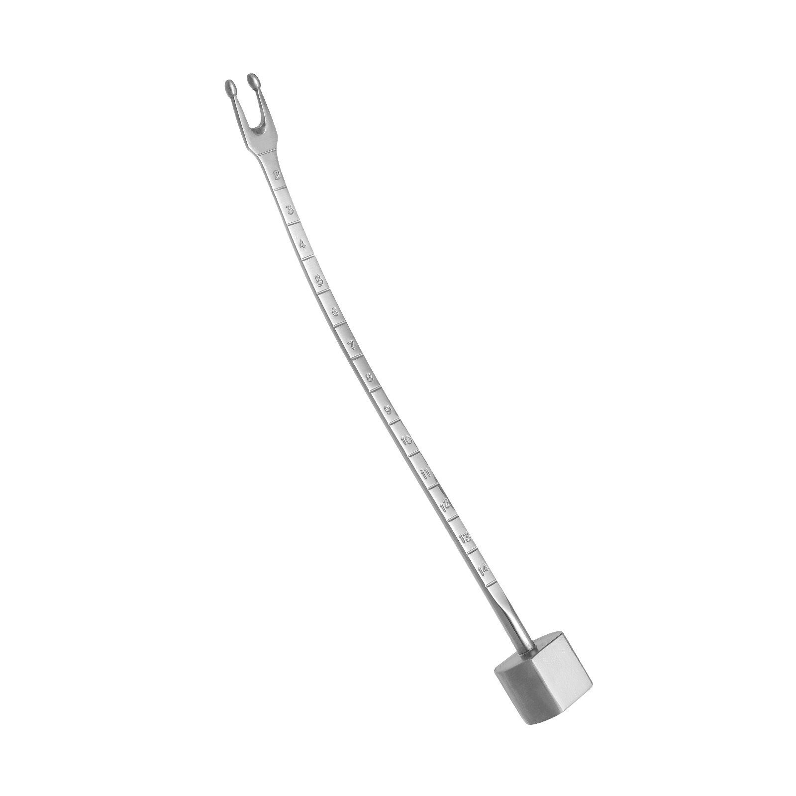 OBWEGESER Septum Osteotome, 7″, Curved, Calibrated Shaft, Ball Tips, 6 mm wide