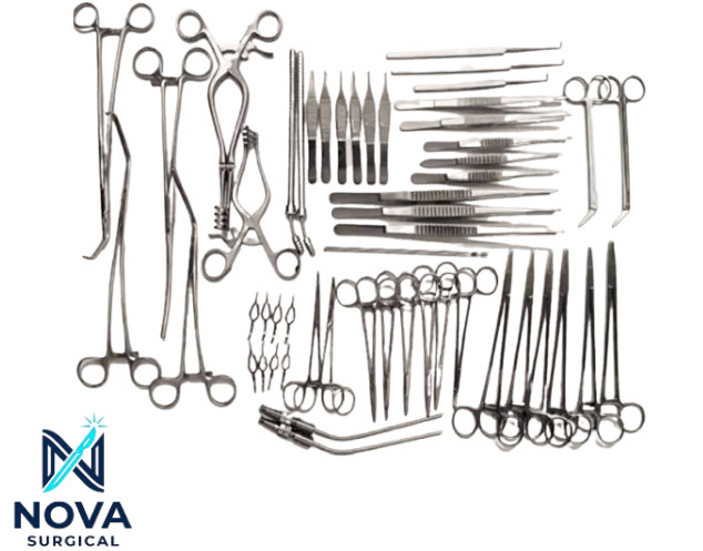 Vascular Surgery Set of 52 pieces Surgical instruments