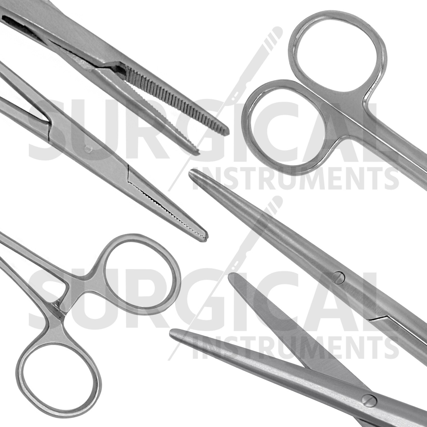17 Pcs Veterinary General Surgery Set-2 W/FREE Blades German Grade Surgical Kit
