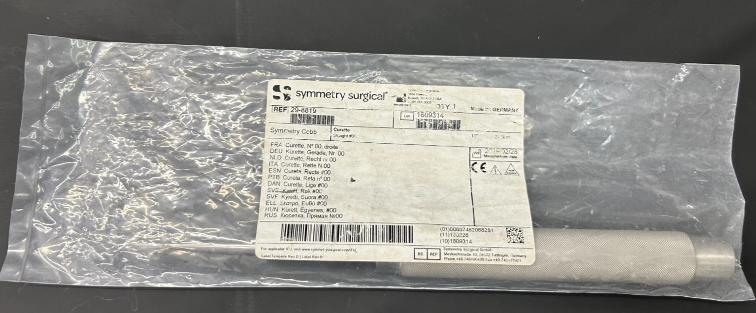 Symmetry Curette, Cobb, Straight, Round Handle, Size 00, 11 in ,29-8819