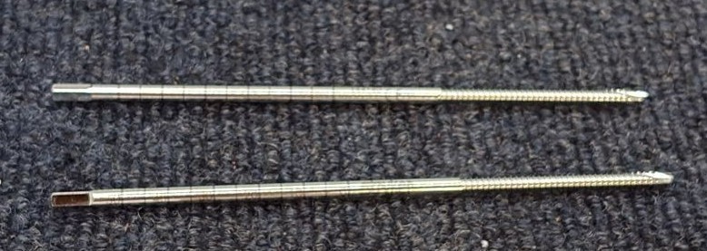 (QTY 2) Stryker 144140: 4.0mm x 140mm Bone Pins, 144000-07, HC597618-AF