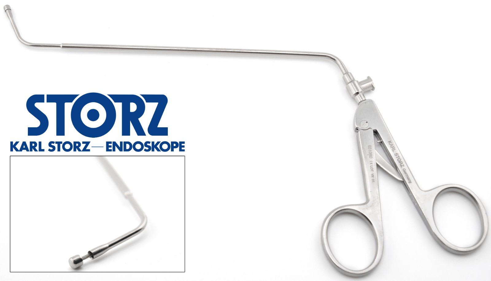 KARL STORZ 651060 Stammberger Curved Sinus Nasal Recess Punch Circular Cutting