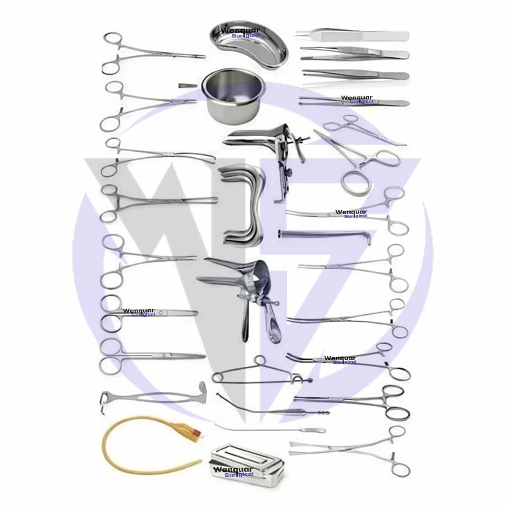 Gynecology Surgical Instruments Set Of 50 Pcs