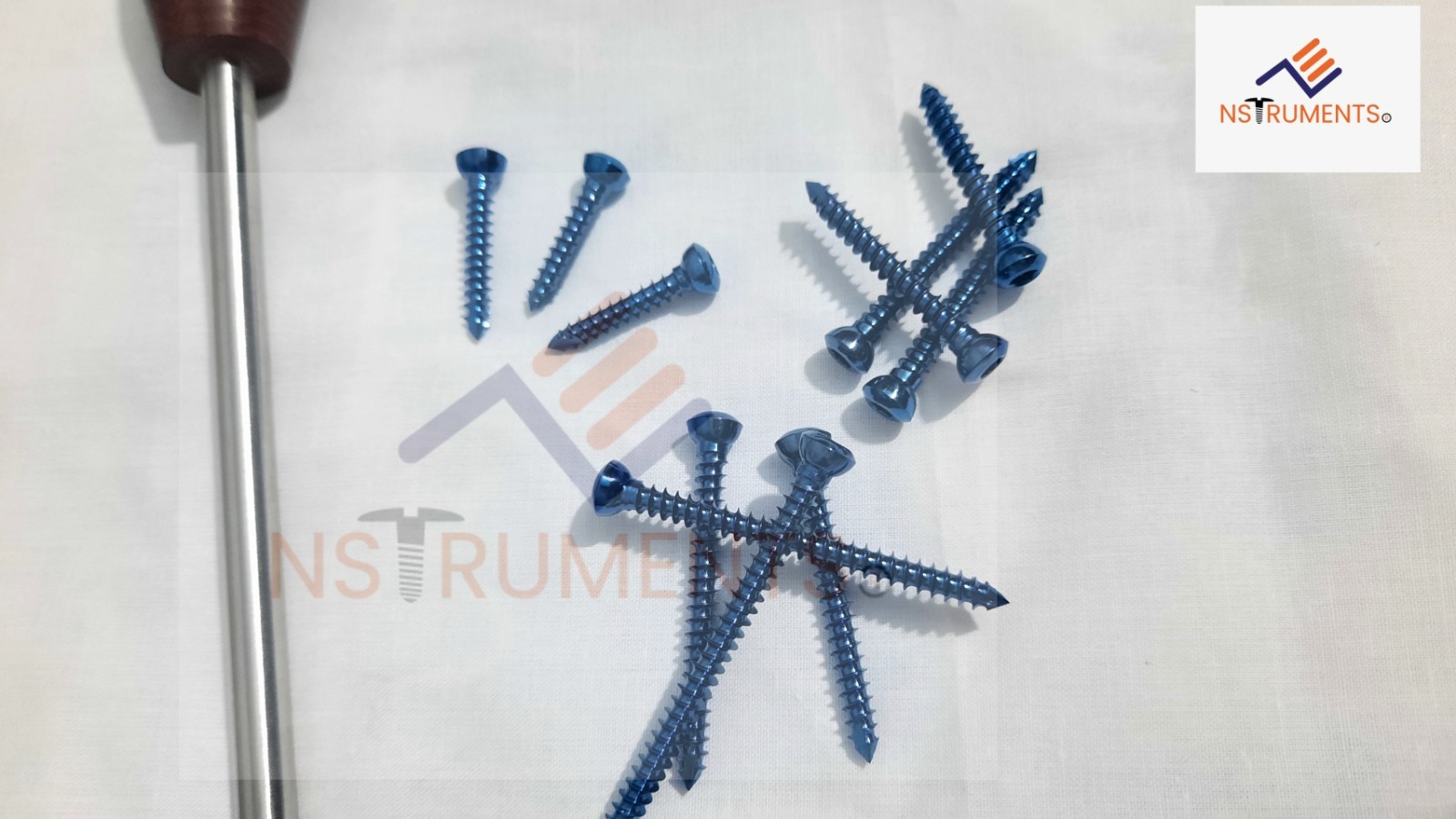 4.5mm Cortex Screws, Self-tapping, Titanium grade 5 Screws (140 pcs)