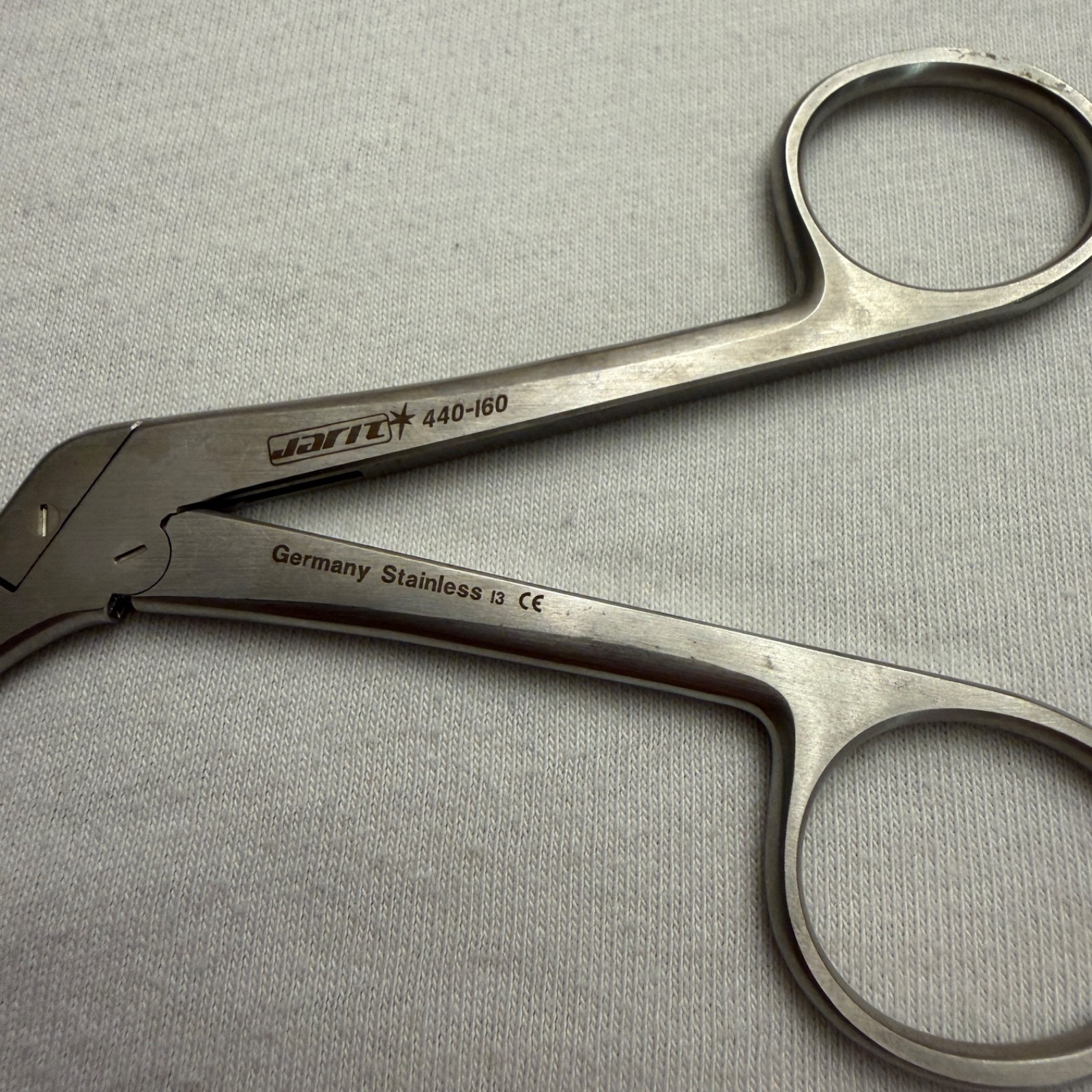 Jarit 440-160 Blakesley Thru Cut Forcep Size 0, Straight, Working Length 4-1/2″