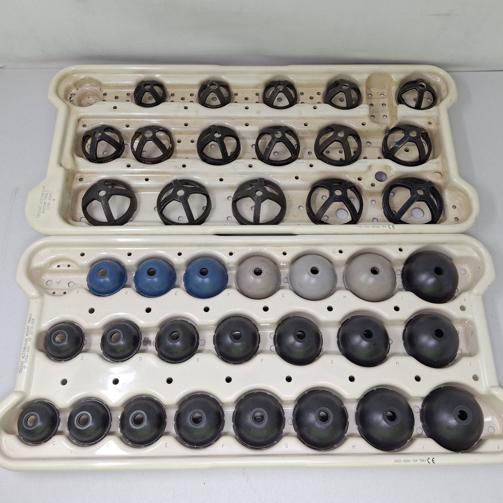 Stryker Trident Polyethylene Inserts & Acetabular Window Trials